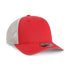 Custom Imperial 5058 "The Gambit Mesh" Cap – Structured 5 - Panel Hat - Nantucket Red/ Stone - The Luua Company