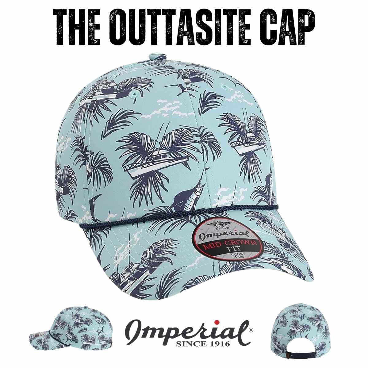 Custom Imperial 5058 The Outtasite Cap | Performance Rope Hat - Buckthorn Brown - The Luua Company