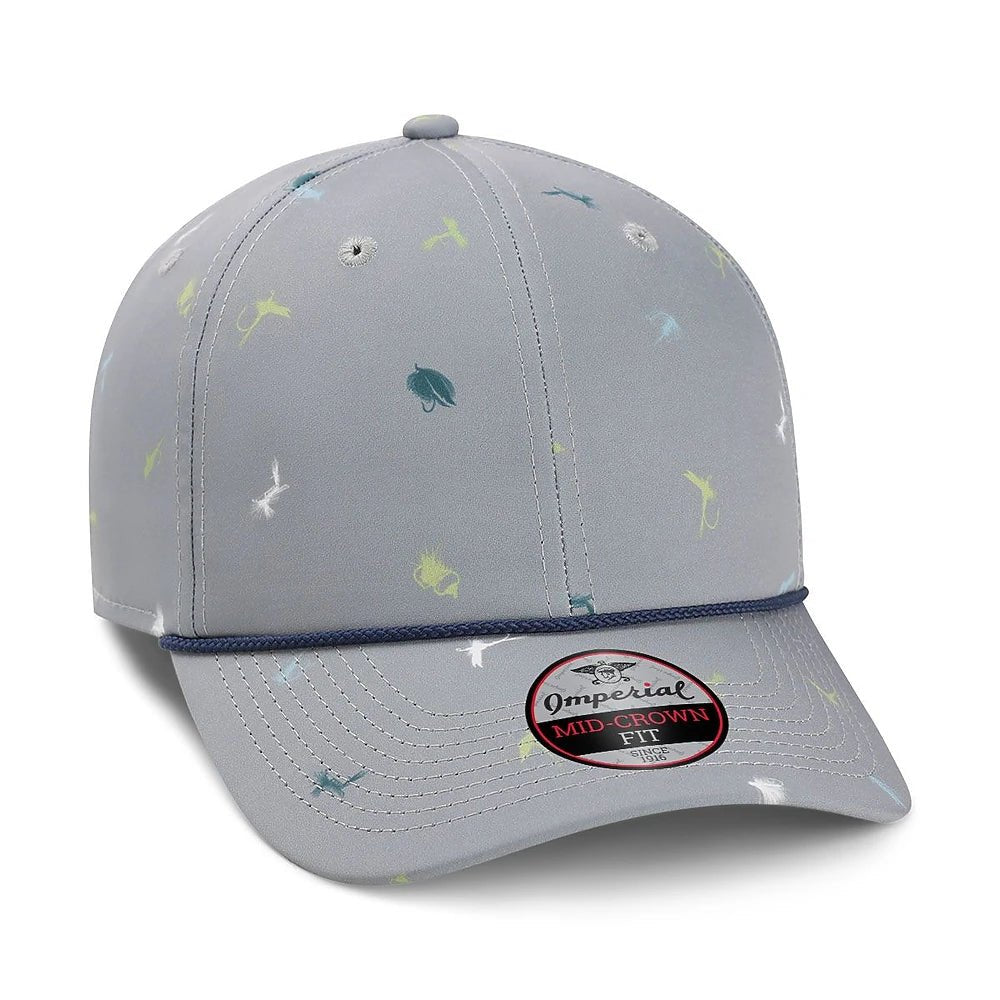 Custom Imperial 5058 The Outtasite Cap | Performance Rope Hat - Grey - The Luua Company