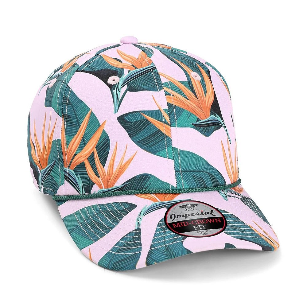 Custom Imperial 5058 The Outtasite Cap | Performance Rope Hat - Light Pink - The Luua Company