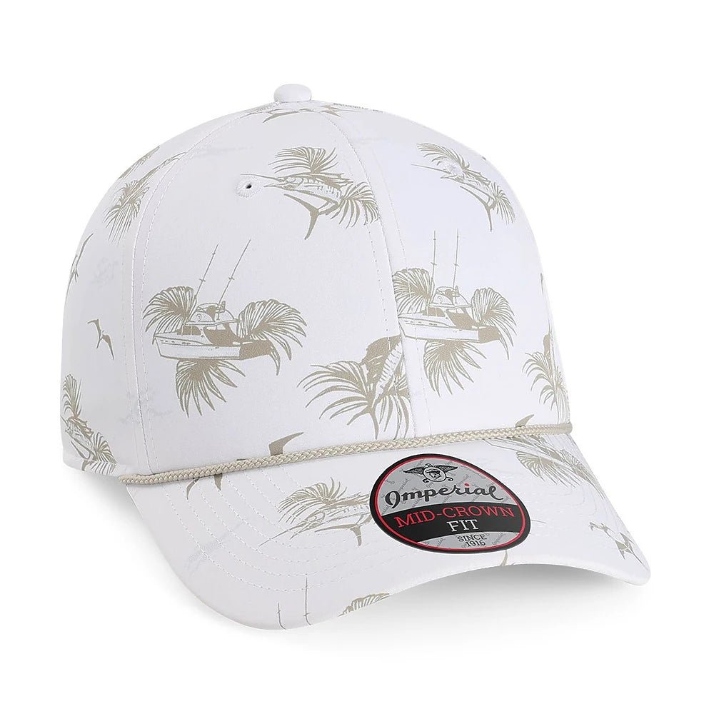 Custom Imperial 5058 The Outtasite Cap | Performance Rope Hat - Offshore White - The Luua Company