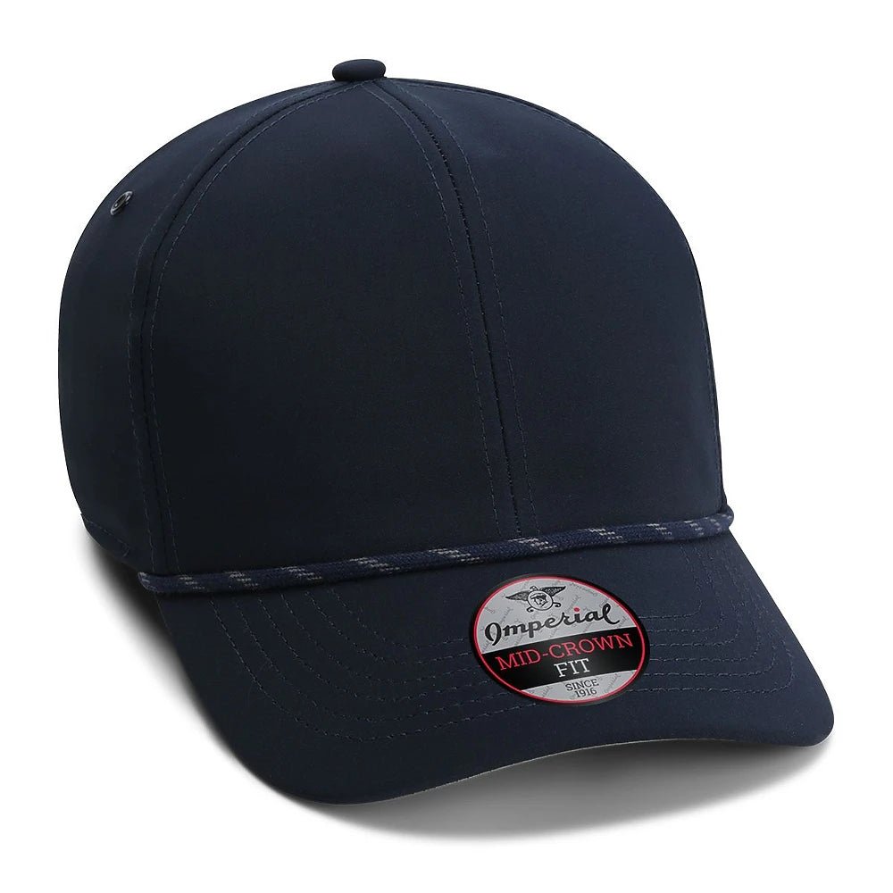 Custom Imperial 6054 The Habanero Performance Rope Cap | 6 - Panel - Navy - The Luua Company