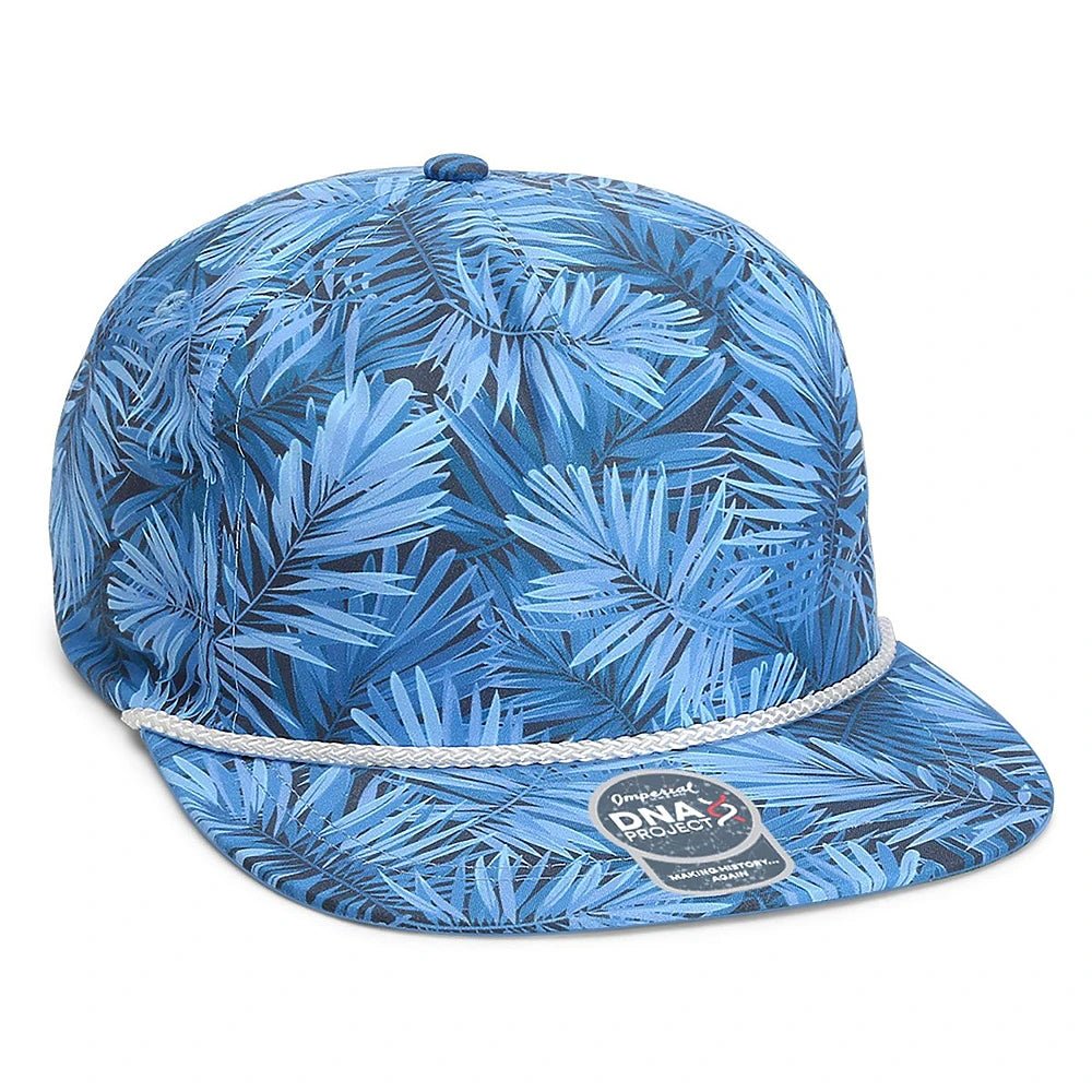 Custom Imperial DNA010 Aloha Rope Cap | Performance Rope Hat - Blue Hawaiin - The Luua Company