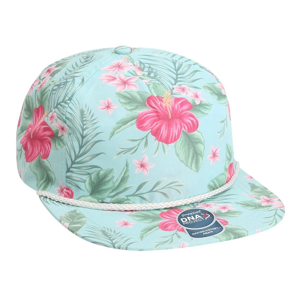 Custom Imperial DNA010 Aloha Rope Cap | Performance Rope Hat - Hawaiin Biome - The Luua Company