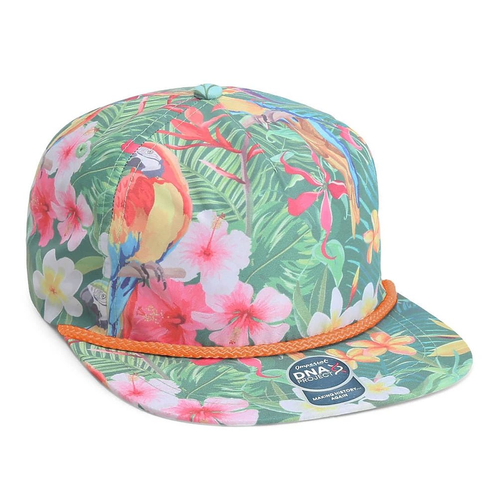 Custom Imperial DNA010 Aloha Rope Cap | Performance Rope Hat - Hawaiin Rainforest - The Luua Company