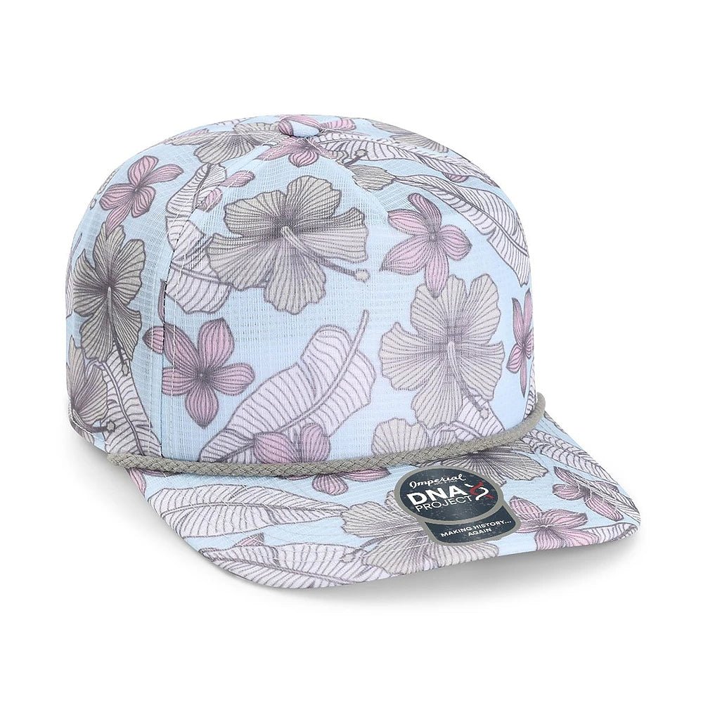 Custom Imperial DNA012 The Live Wire Cap | 5 - Panel Performance Hat - Light Blue - The Luua Company