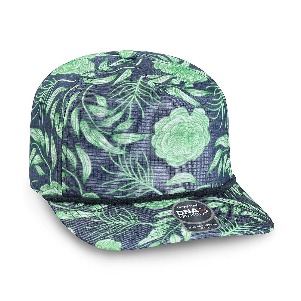 Custom Imperial DNA012 The Live Wire Cap | 5 - Panel Performance Hat - True Navy - The Luua Company