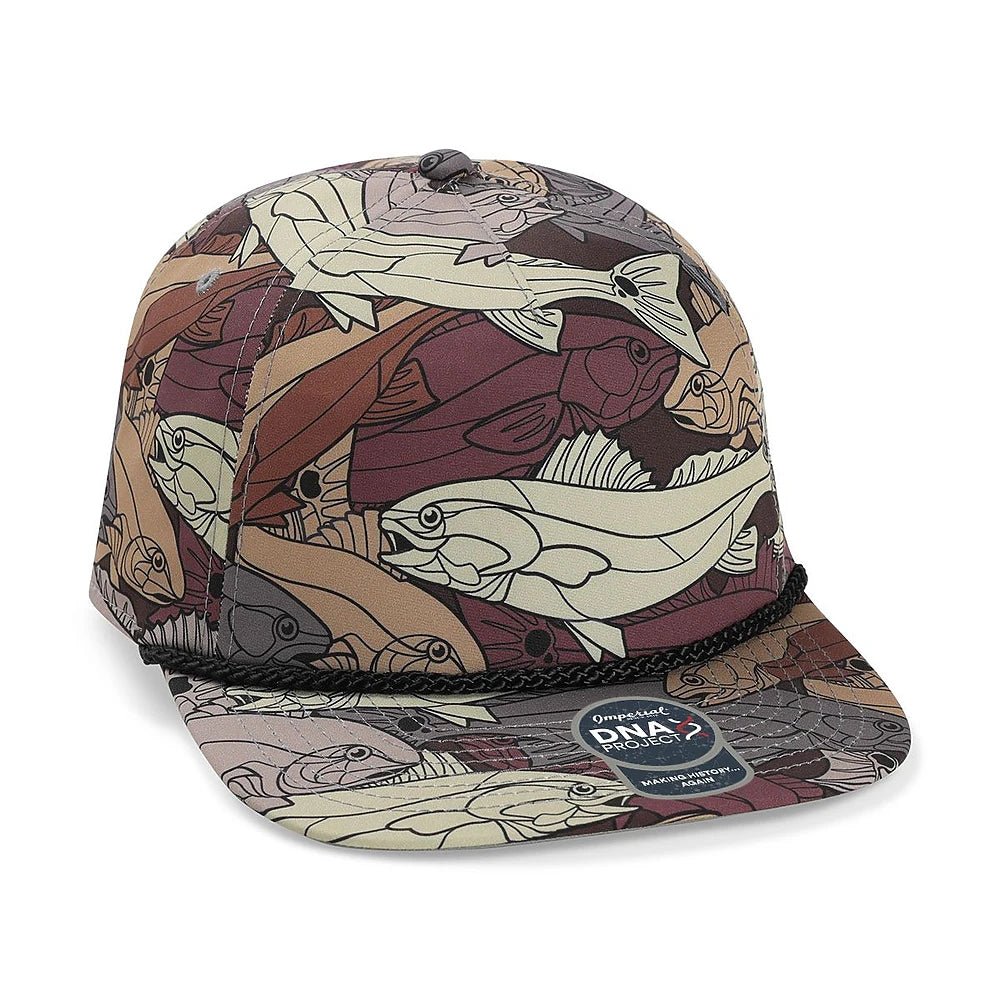 Custom Imperial DNA014 The Golden Hour Cap | Performance Rope Hat - Olive Green/ Tan - The Luua Company