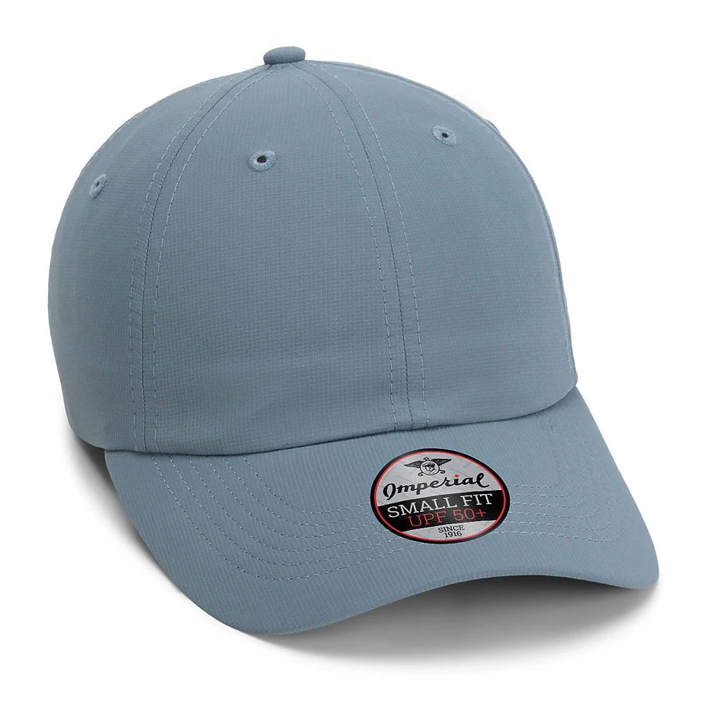 Custom Imperial L210P Small Fit Cap | Low - Profile Performance Hat - Breaker Blue - The Luua Company