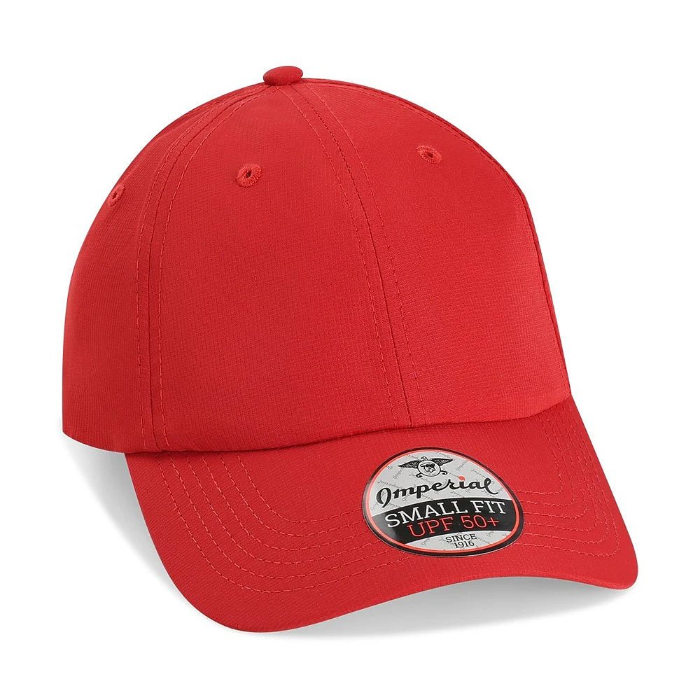 Custom Imperial L210P Small Fit Cap | Low - Profile Performance Hat - Cardinal - The Luua Company