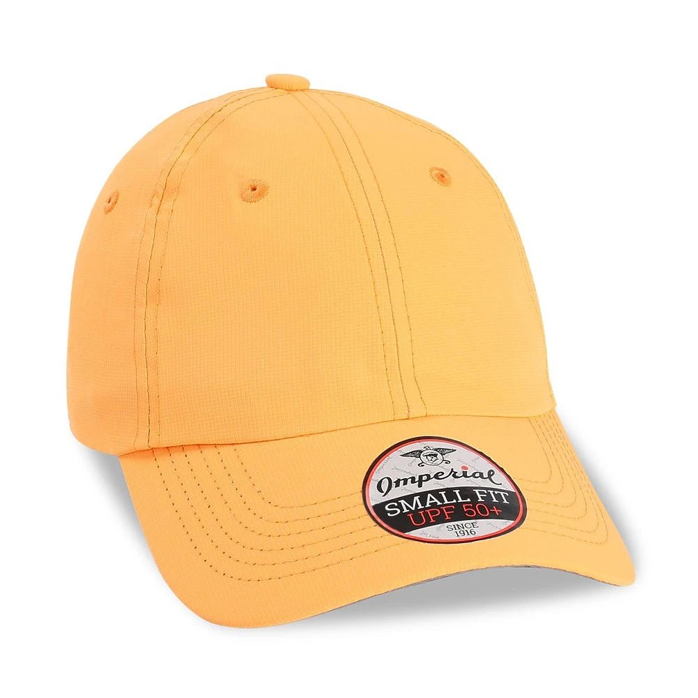 Custom Imperial L210P Small Fit Cap | Low - Profile Performance Hat - Melon Orange - The Luua Company
