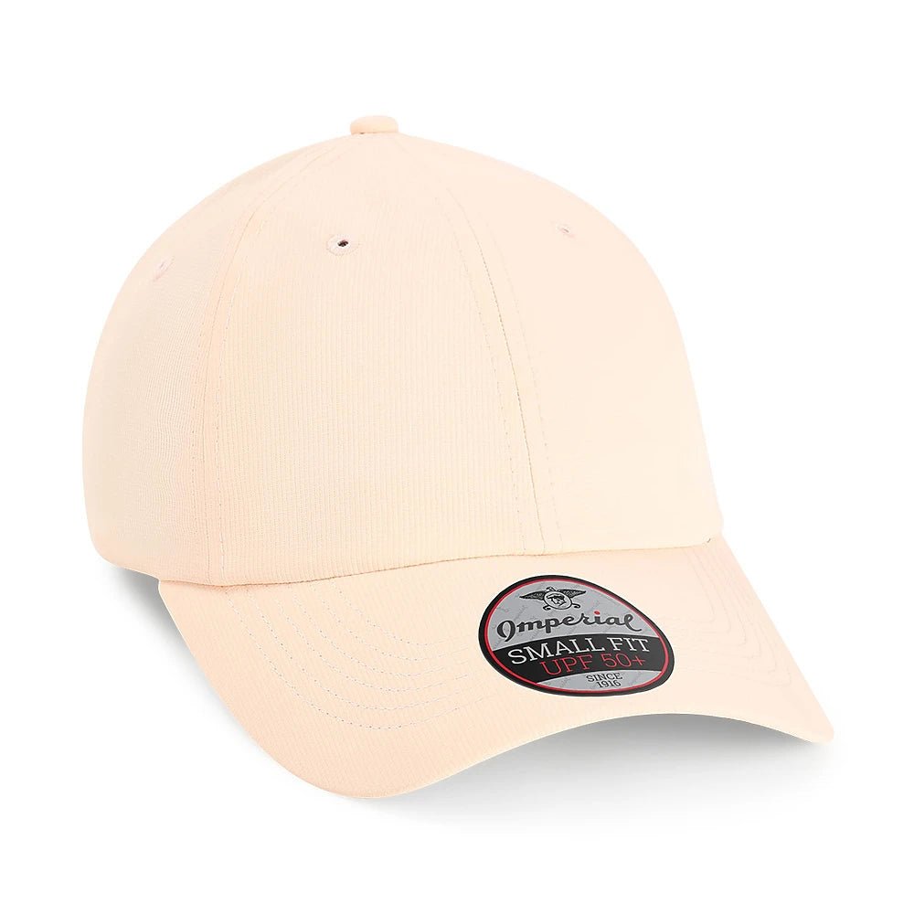 Custom Imperial L210P Small Fit Cap | Low - Profile Performance Hat - Peach - The Luua Company