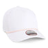 Custom Imperial L5059 The Corral Cap | 5 Panel Fit Rope Hat - White/ Peach - The Luua Company