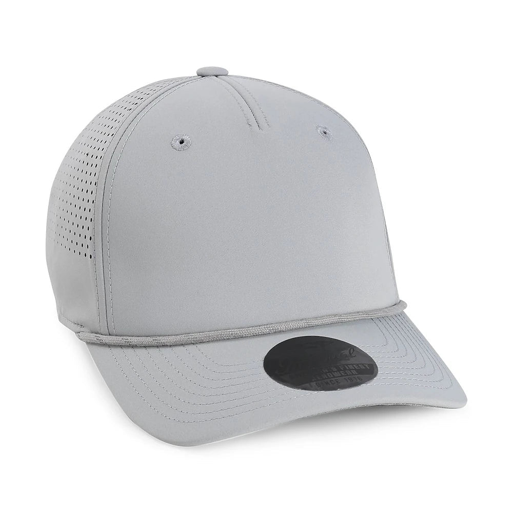 Custom Imperial S1505 "The Dyno" Cap – Ultra - Lightweight Laser - Vented Performance Hat - Grey - The Luua Company