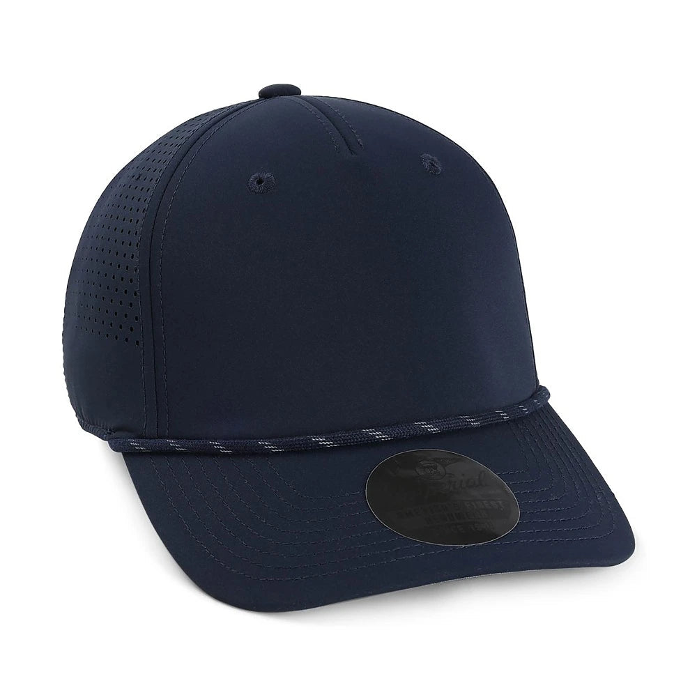 Custom Imperial S1505 "The Dyno" Cap – Ultra - Lightweight Laser - Vented Performance Hat - True Navy - The Luua Company