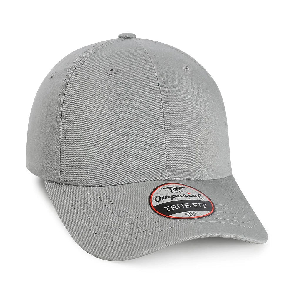 Custom Imperial X210B Original Buckle Cap | Performance Golf Hat - Light Grey - The Luua Company