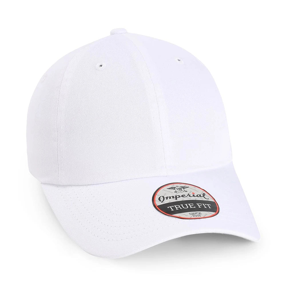 Custom Imperial X210B Original Buckle Cap | Performance Golf Hat - White - The Luua Company