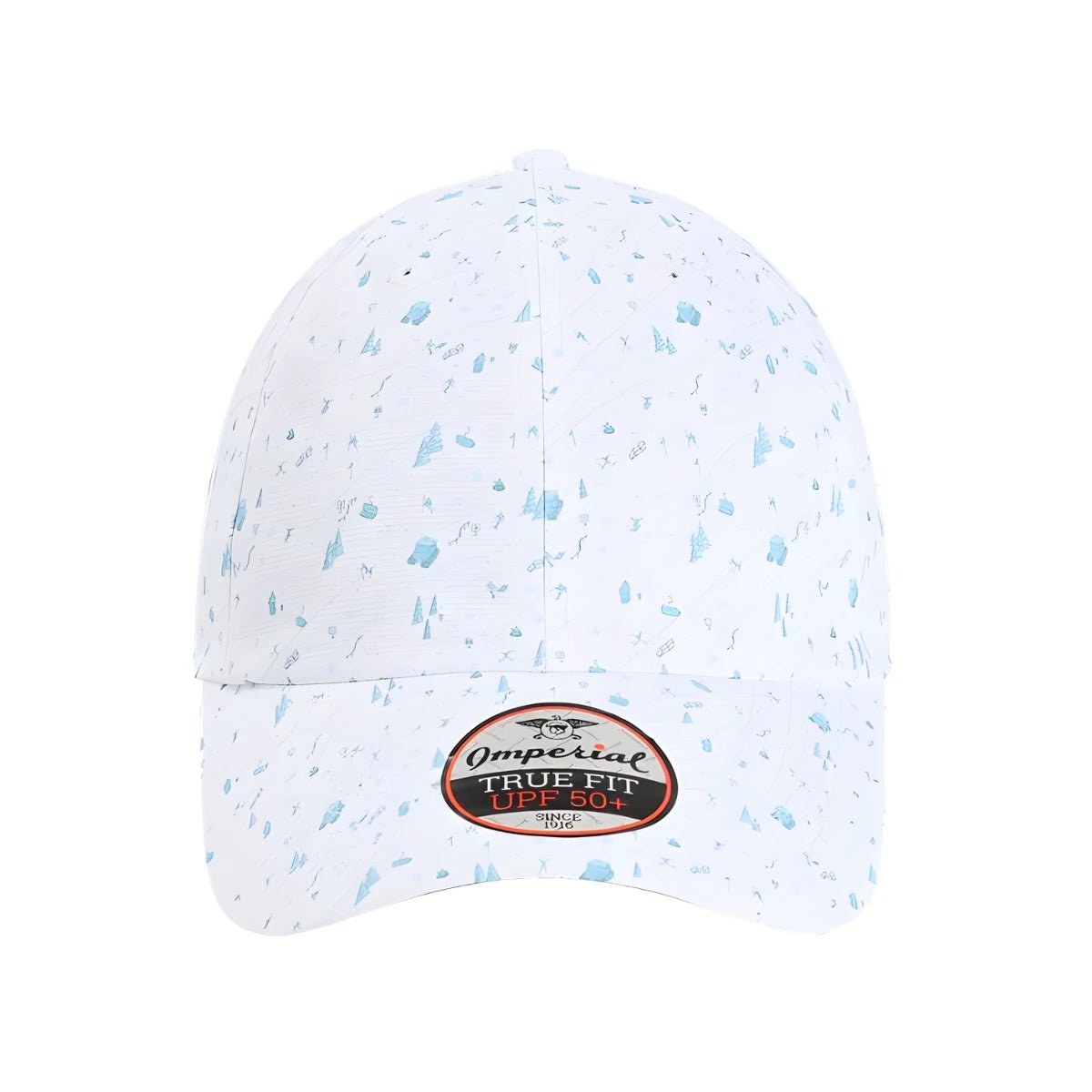 Custom Imperial X210R Alter Ego Cap – Patterned Recycled Performance Hat - Beach Blue - The Luua Company