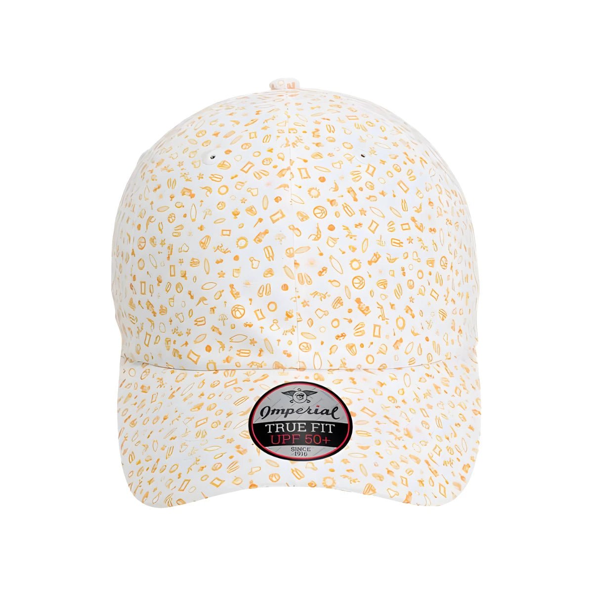 Custom Imperial X210R Alter Ego Cap – Patterned Recycled Performance Hat - Beach Orange - The Luua Company