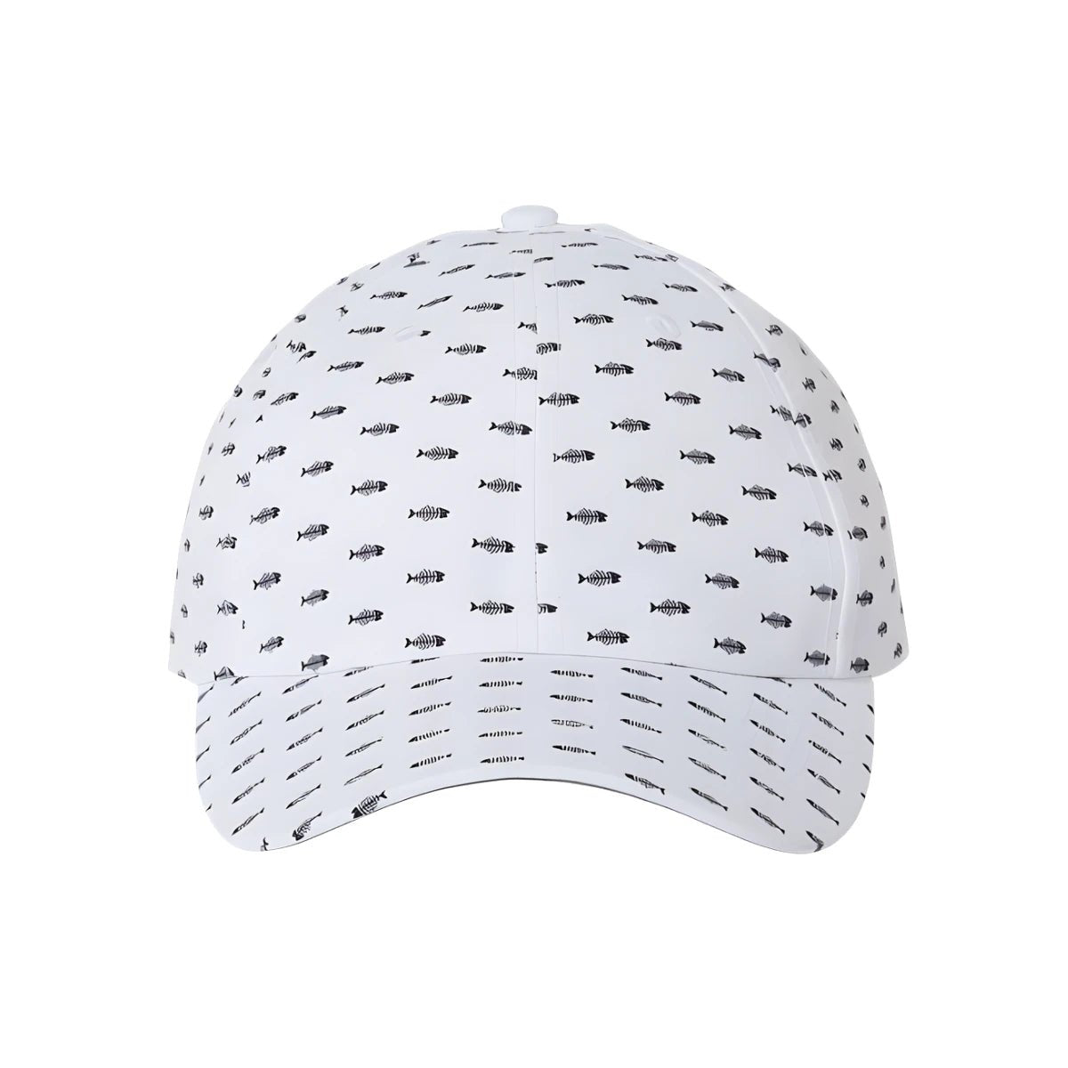 Custom Imperial X210R Alter Ego Cap – Patterned Recycled Performance Hat - White Bone Fish - The Luua Company