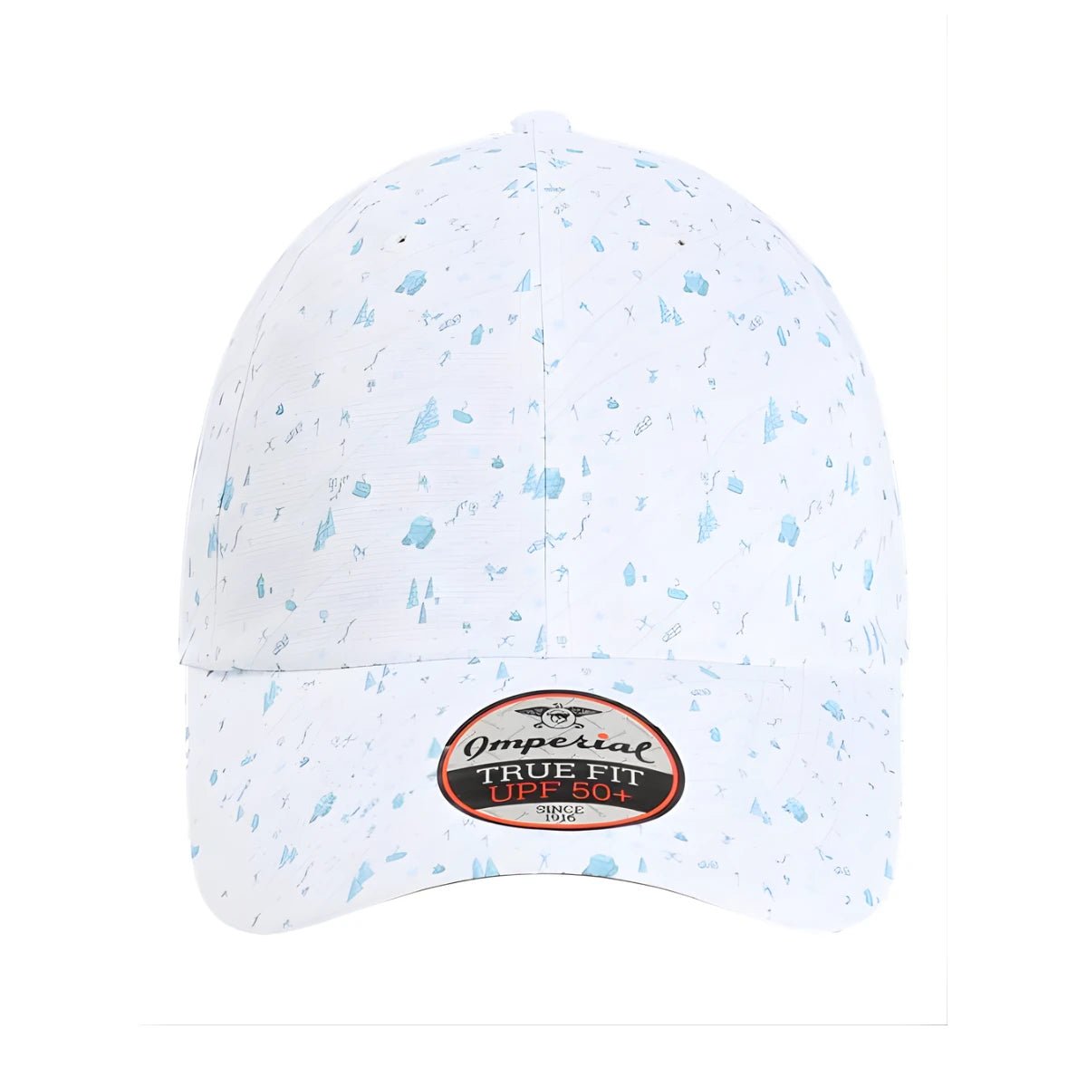 Custom Imperial X210R Alter Ego Cap – Patterned Recycled Performance Hat - Winter Blue - The Luua Company