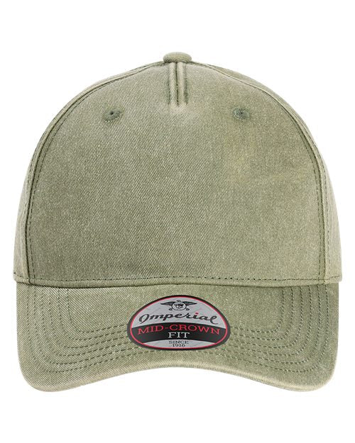 Custom Imperial X240 "The Gambit" Cap – Structured 6 - Panel Performance Hat - Breaker Blue - The Luua Company