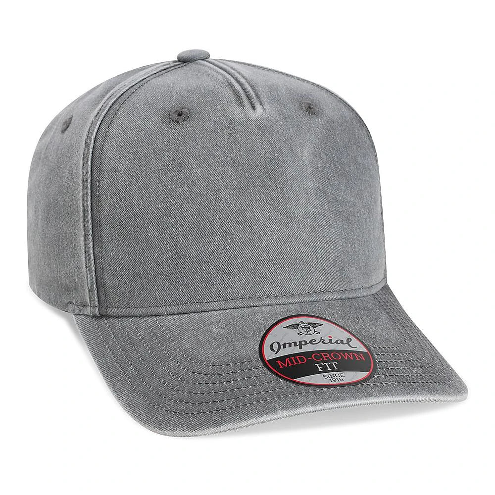 Custom Imperial X240 "The Gambit" Cap – Structured 6 - Panel Performance Hat - Charcoal - The Luua Company