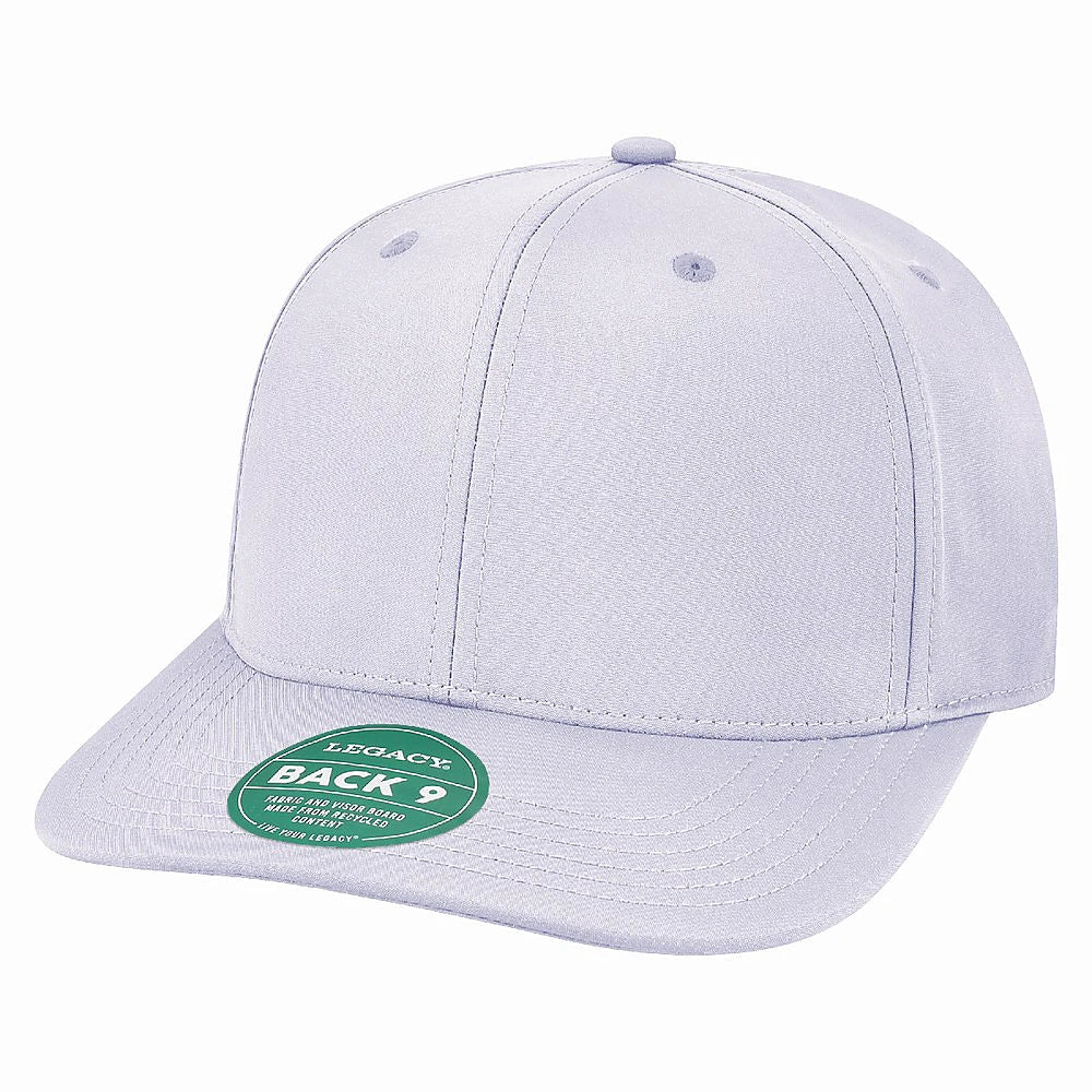 Custom Legacy B9A Back Nine Cap | Structured Adjustable Golf Hat - Icelandic Blue - The Luua Company