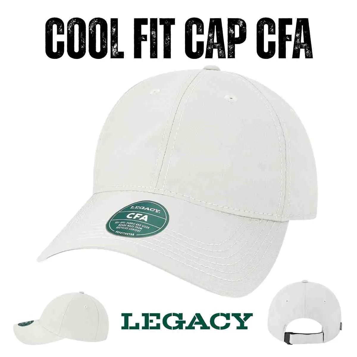 Custom Legacy CFA Cool Fit Adjustable Cap – Lightweight Performance Dad Hat - Black - The Luua Company