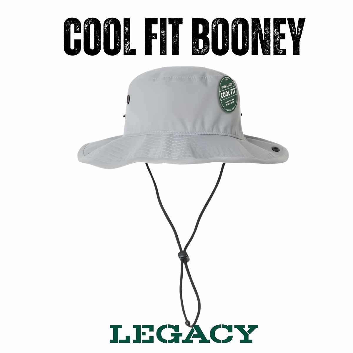 Custom Legacy CFB "Cool Fit" Booney | Lightweight Performance Sun Hat - Black - The Luua Company
