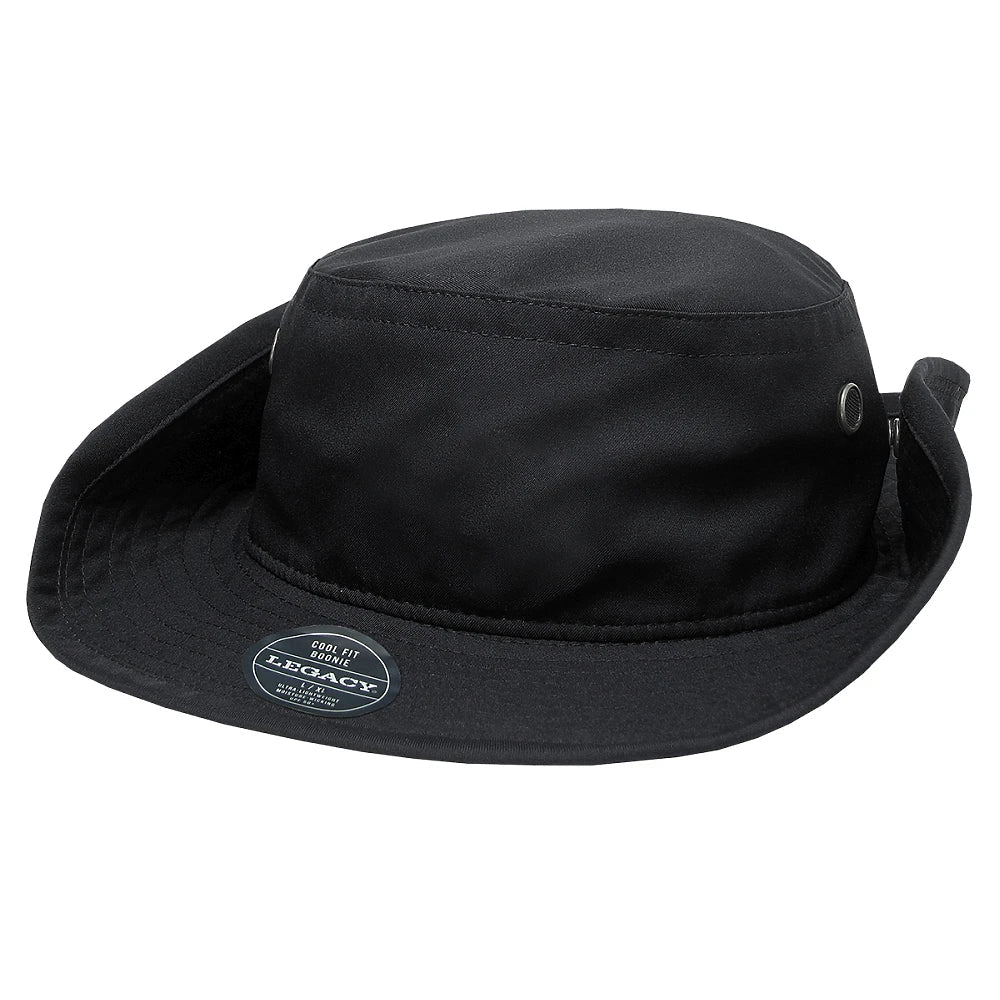 Custom Legacy CFB "Cool Fit" Booney | Lightweight Performance Sun Hat - Black - The Luua Company