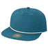 Custom Legacy Chill Cap | Unstructured 5 - Panel Rope Hat - Marine Blue - The Luua Company