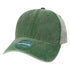 Custom Legacy DTA "Dashboard" Trucker Cap | Unstructured Low - Profile Vintage Hat - Dark Green/ Grey - The Luua Company