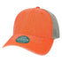 Custom Legacy DTA "Dashboard" Trucker Cap | Unstructured Low - Profile Vintage Hat - Orange/ Grey - The Luua Company