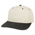 Custom Legacy HTA Heritage Twill Cap | Heavyweight Structured 5 - Panel Hat - Stone/ Black - The Luua Company