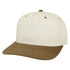 Custom Legacy HTA Heritage Twill Cap | Heavyweight Structured 5 - Panel Hat - Stone/ Brown - The Luua Company