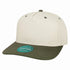 Custom Legacy HTA Heritage Twill Cap | Heavyweight Structured 5 - Panel Hat - Stone/ Navy - The Luua Company