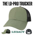 Custom Legacy LPS Lo - Pro Snapback Trucker Cap | Structured 6 - Panel - Black/ Black - The Luua Company