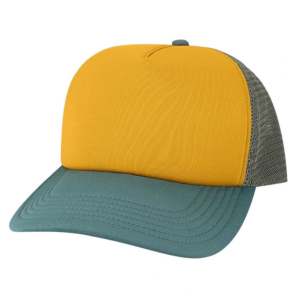 Custom Legacy LTA Laguna Cap | Performance Trucker Hat - Bronze/ Pine Green - The Luua Company