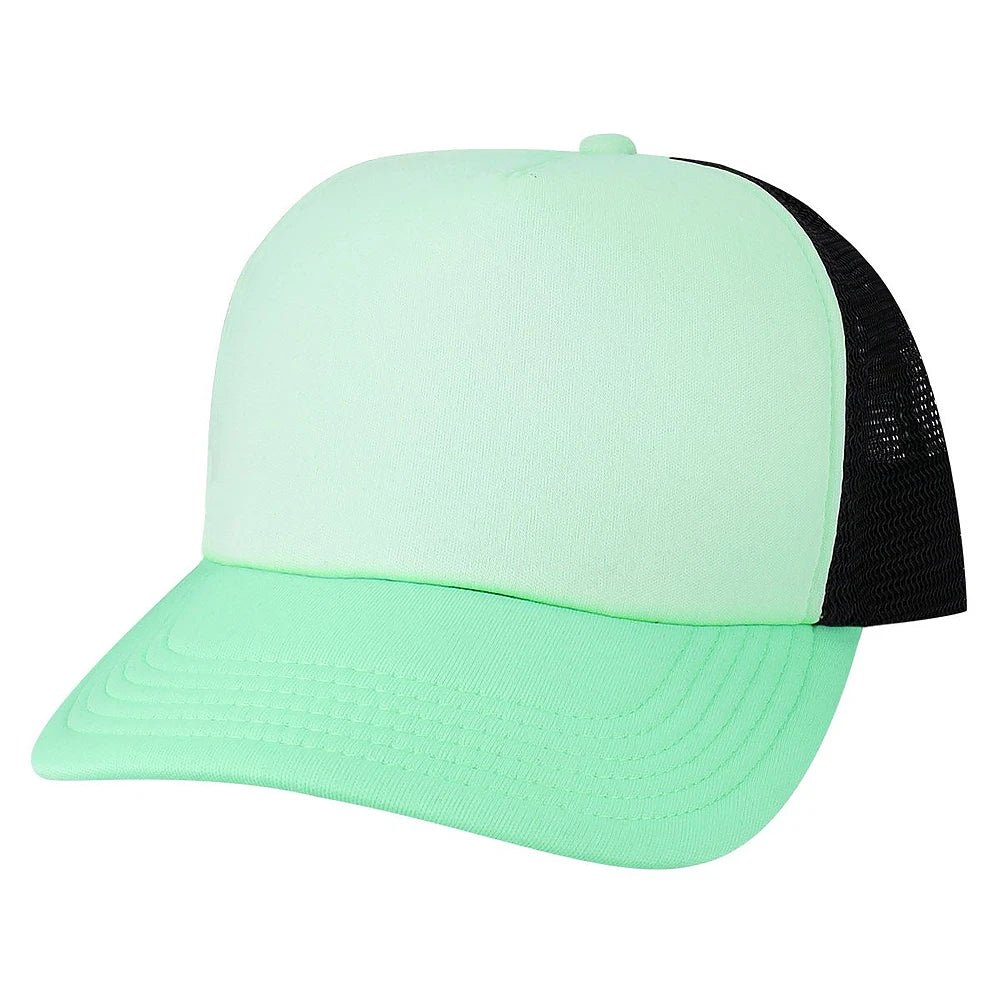 Custom Legacy LTA Laguna Cap | Performance Trucker Hat - Light Mint/ Dark Mint/ Black - The Luua Company