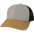 Custom Legacy MPS Mid-Pro Snapback Trucker | Structured 6-Panel Mesh Back Hat - Grey/ Caramel/ Black