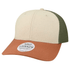 Custom Legacy MPS Mid-Pro Snapback Trucker | Structured 6-Panel Mesh Back Hat - Stone/ Bronze/ Light Olive Green