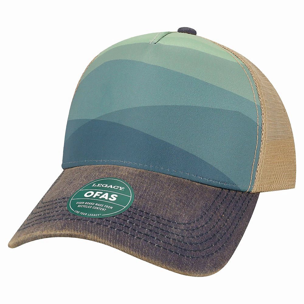 Custom Legacy OFAFP Old Favorite 5 - Panel Trucker | Structured Hat - Rolling Mountains - The Luua Company