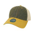 Custom Legacy Old Favorite Trucker OFA | Vintage Trucker Hat - Black/ Yellow/ Khaki - The Luua Company