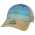 Custom Legacy Old Favorite Trucker OFA | Vintage Trucker Hat - Blue Stripe/ Khaki - The Luua Company