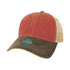 Custom Legacy Old Favorite Trucker OFA | Vintage Trucker Hat - Cardinal/ Black/ Khaki - The Luua Company