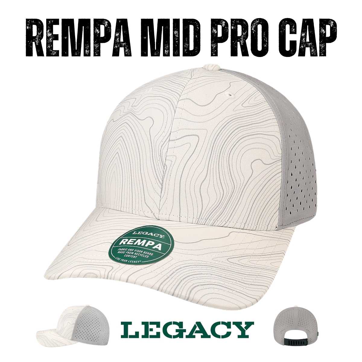 Custom Legacy REMPA Reclaim Cap | Sustainable Mid - Pro Hat - Army Camo Dots - The Luua Company