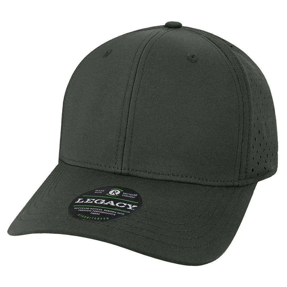 Custom Legacy REMPA Reclaim Cap | Sustainable Mid - Pro Hat - Black - The Luua Company