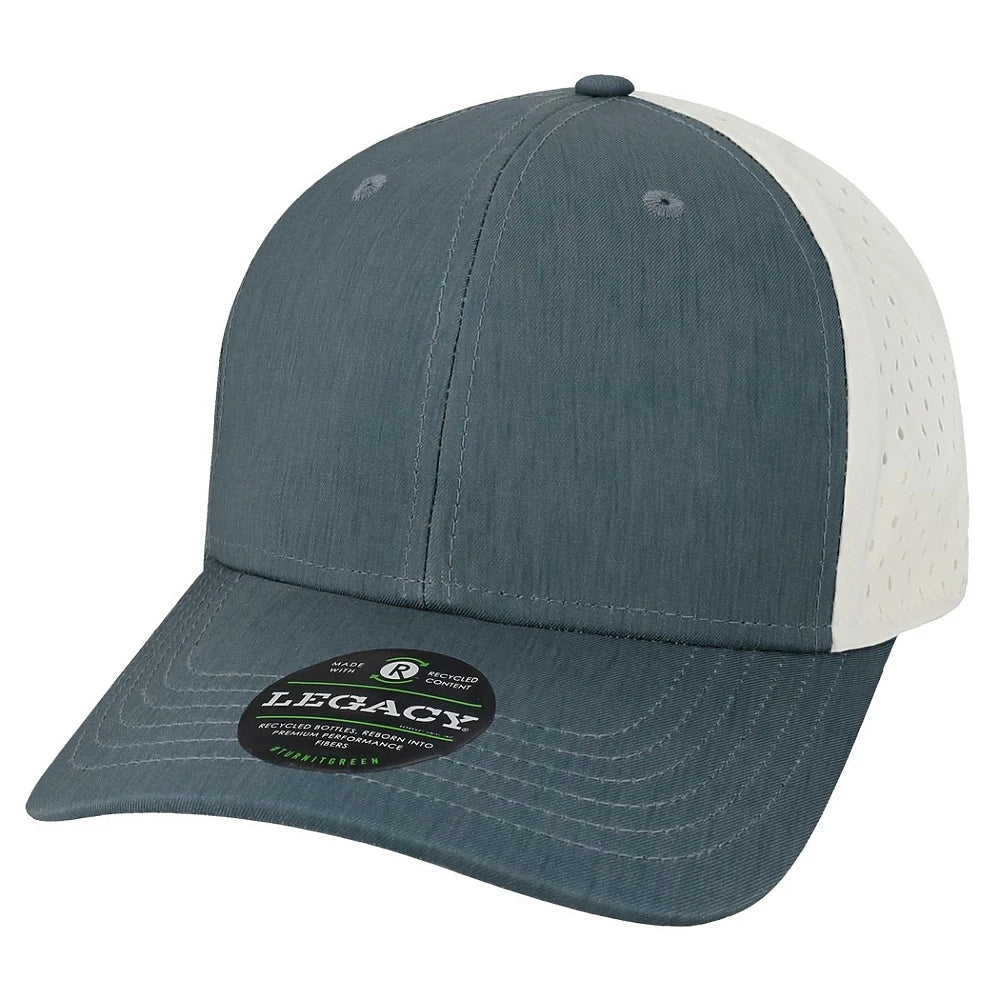 Custom Legacy REMPA Reclaim Cap | Sustainable Mid - Pro Hat - Eco Navy/ White - The Luua Company