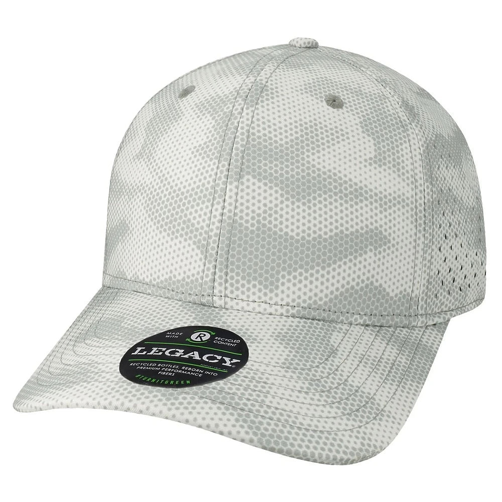 Custom Legacy REMPA Reclaim Cap | Sustainable Mid - Pro Hat - Grey Camo Dots - The Luua Company
